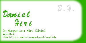 daniel hiri business card